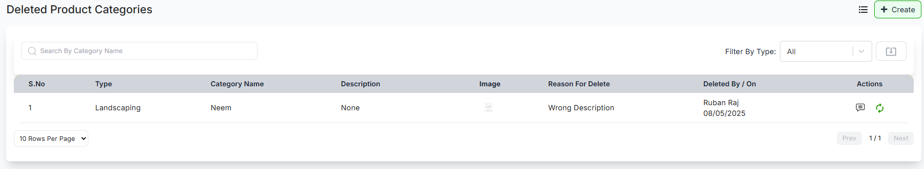 Edit Category Example