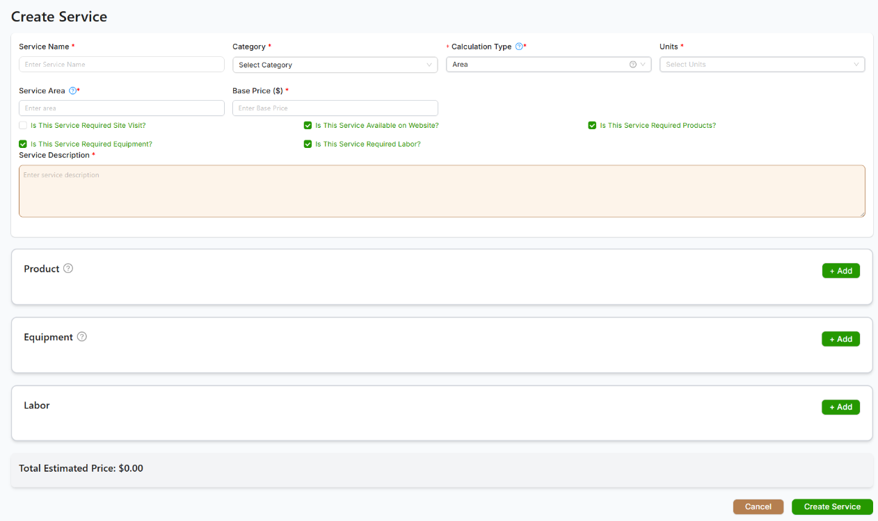 Create Subcategory