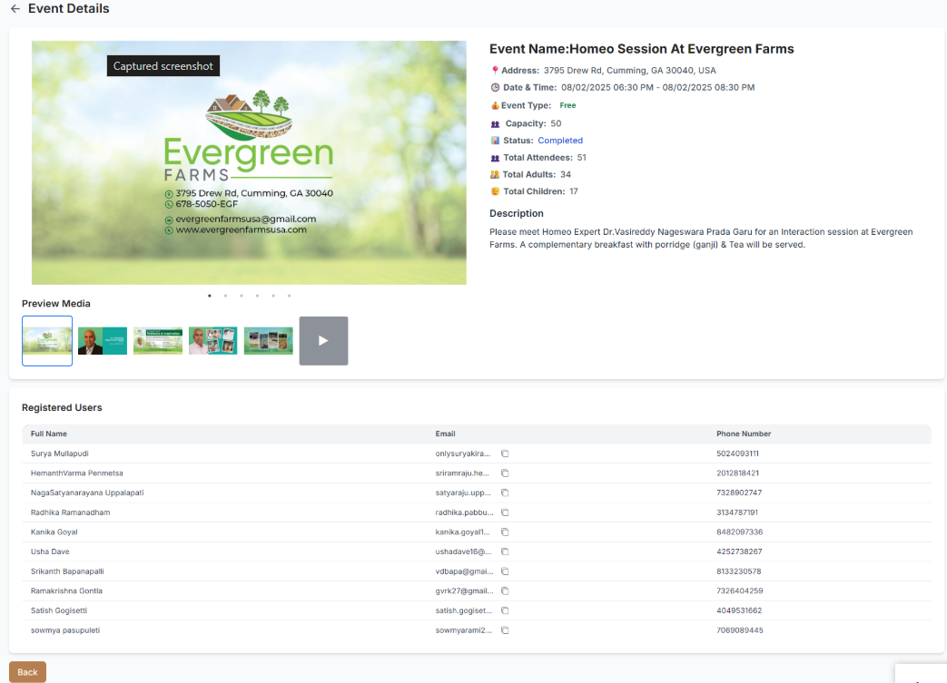 events Overview