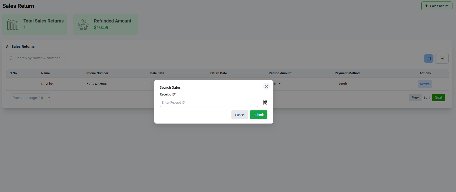 New Return Process
